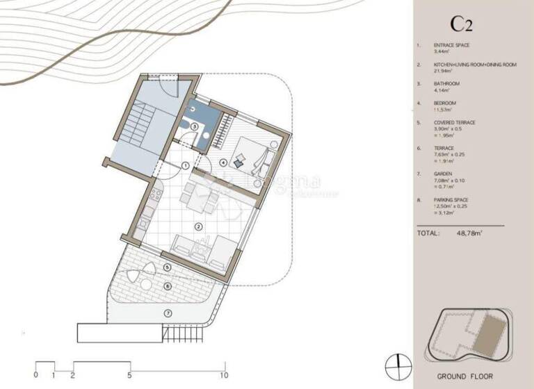 Wohnung zum Kauf 207.500 € 3 Zimmer 49 m² Rogoznica