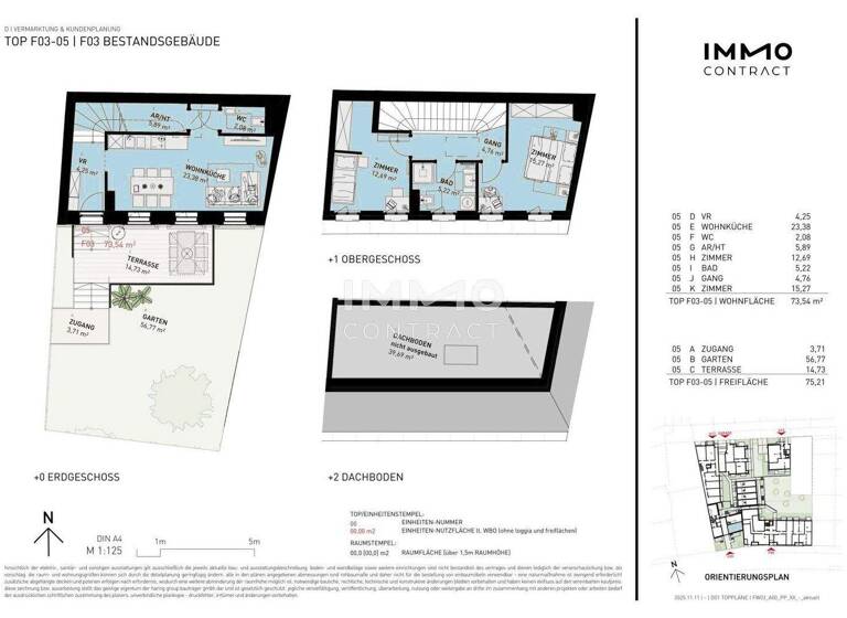 Reihenmittelhaus zum Kauf - Erstbezug 553.500 € 3 Zimmer 73,5 m² Wien 1100