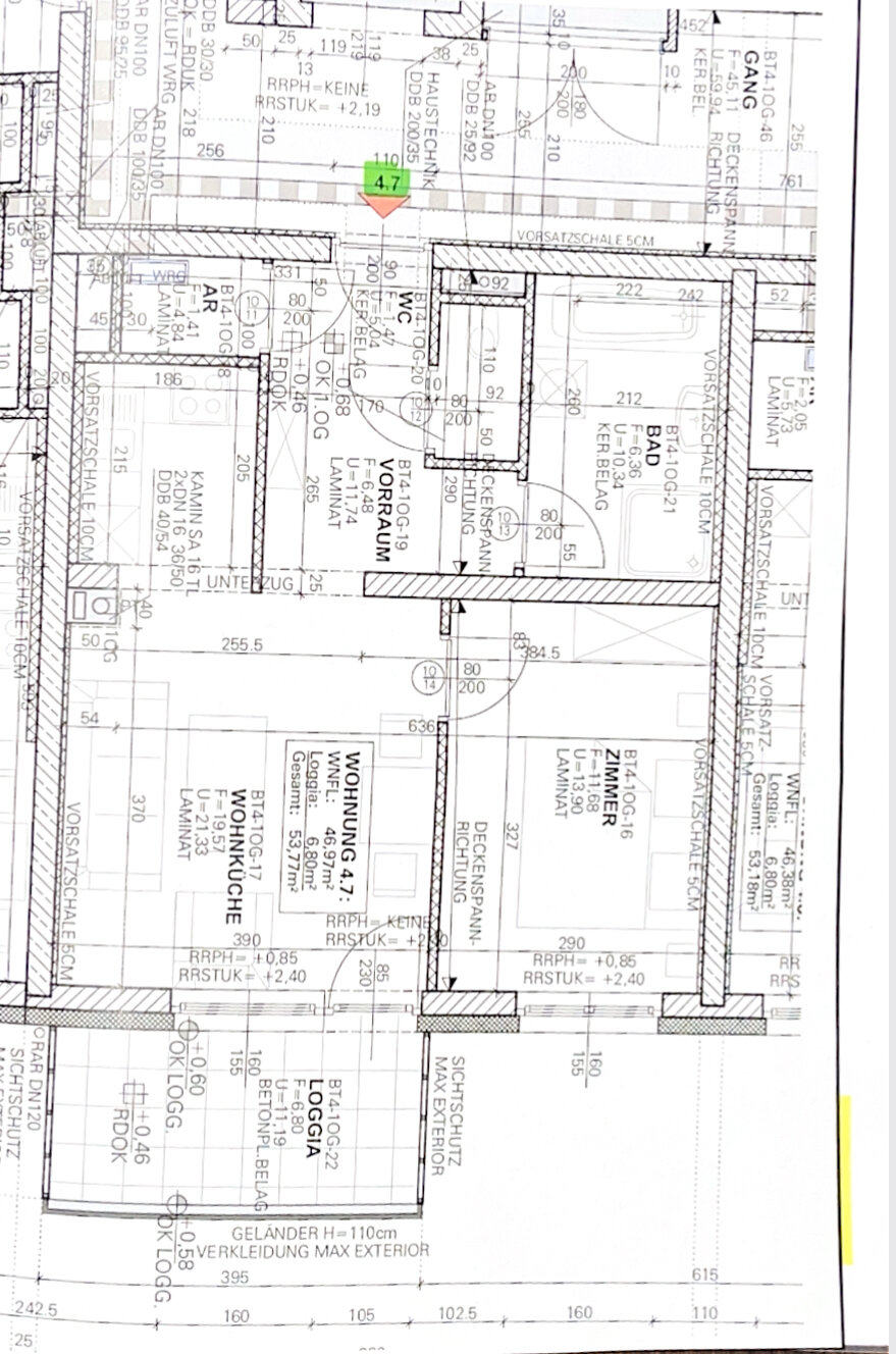 Wohnung zur Miete 513 € 2 Zimmer 54 m²<br/>Wohnfläche Bischof Stefan Laszlo Straße 6 Eisenstadt Eisenstadt(Stadt) 7000