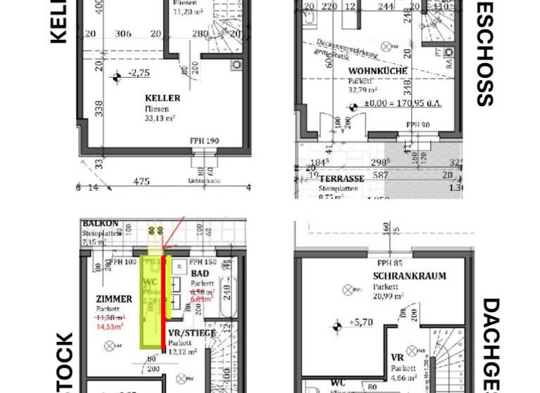 Reihenmittelhaus zum Kauf - Erstbezug 649.000 € 7 Zimmer 217 m² Himberg 2325