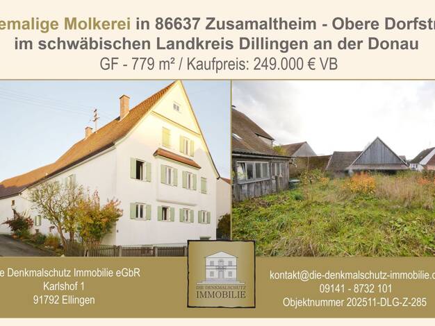 Haus zum Kauf 249.000 € 8 Zimmer 306 m² 779 m² Grundstück Zusamaltheim Zusamaltheim 86637
