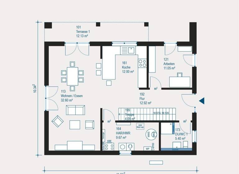 Einfamilienhaus zum Kauf - Erstbezug 544.099 € 6 Zimmer 196,3 m² 612,5 m² Grundstück Pietenfeld Adelschlag 85111