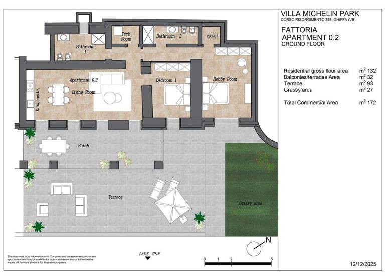 Wohnung zum Kauf 710.000 € 3 Zimmer 112 m² EG frei ab sofort Ghiffa 28823