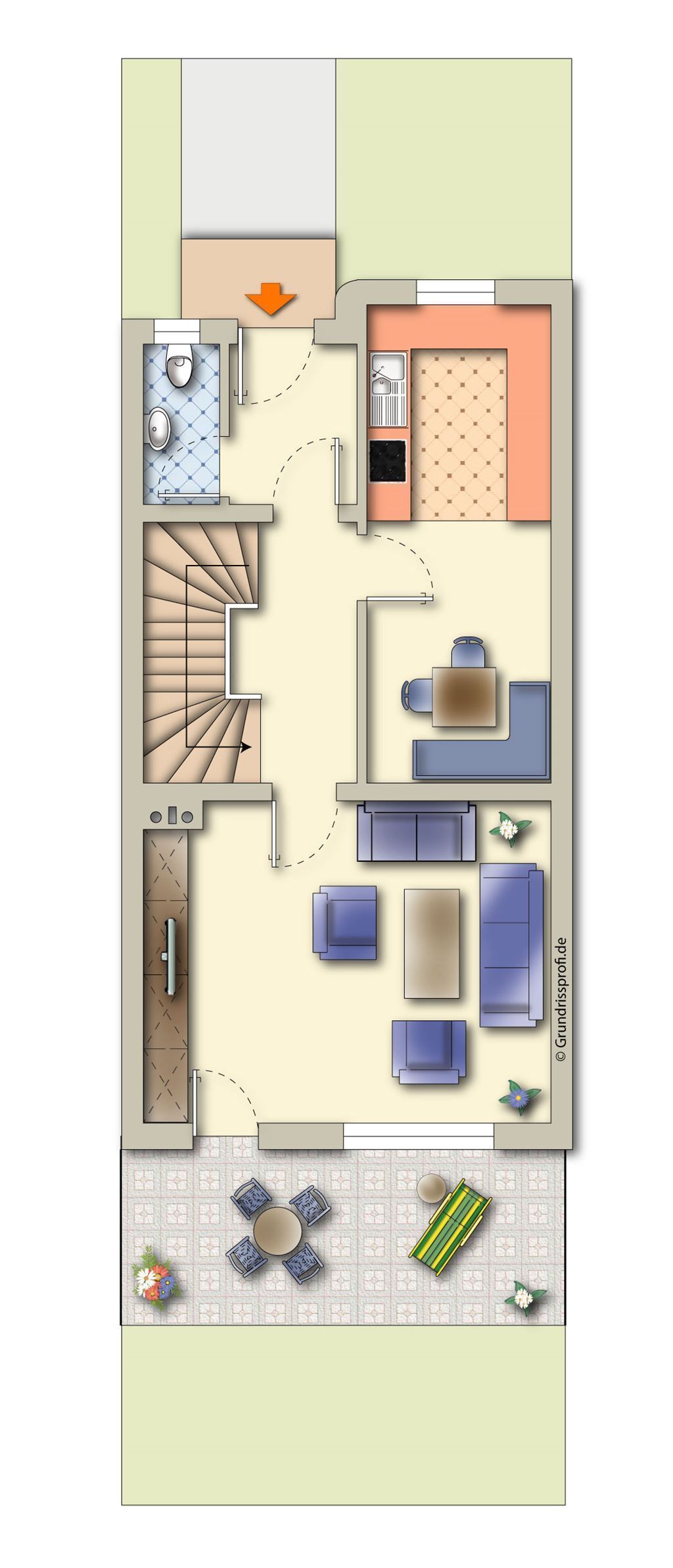 Reihenmittelhaus zum Kauf 379.000 € 4 Zimmer 135,4 m²<br/>Wohnfläche 172 m²<br/>Grundstück ab sofort<br/>Verfügbarkeit Deggendorf Deggendorf 94469