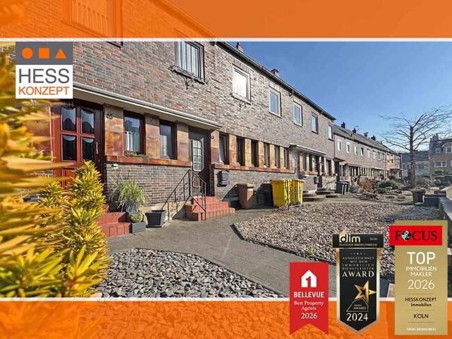 Immobilie in Frechen - PROFI-BESICHTIGUNGSFILM: Das Denkmalschutz-Reihenhaus zur Sanierung in zentraler Lage. AfA nach §7i EStG nutzen! - Bild 1