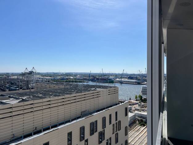 Wohnung zur Miete 1.450 € 1 Zimmer 43 m² 10. Geschoss HafenCity Hamburg, HafenCity 20457