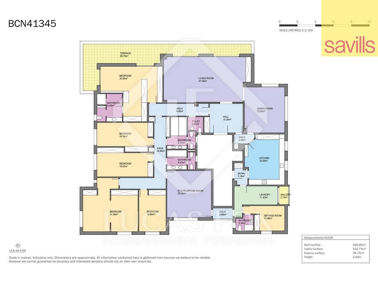 Wohnung zum Kauf provisionsfrei 2.900.000 € 9 Zimmer 425 m²<br/>Wohnfläche Barcelona 08017