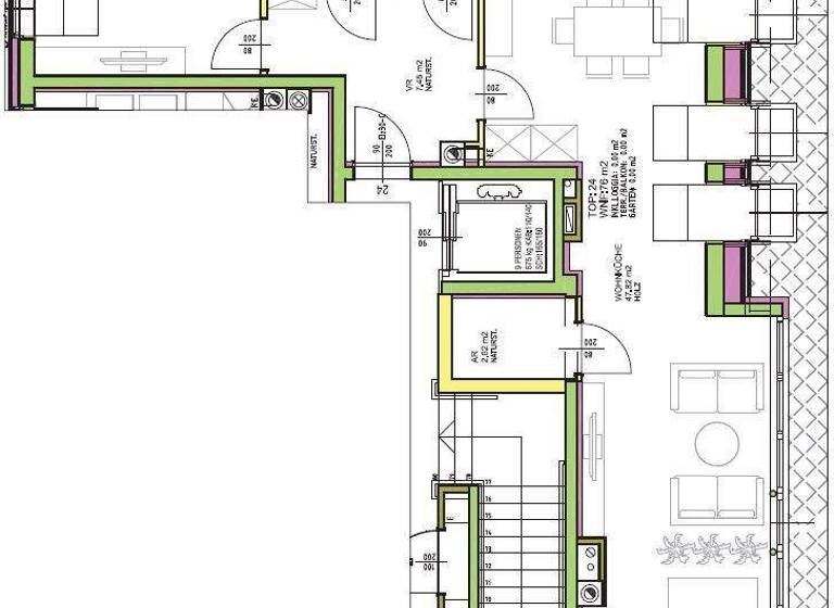 Wohnung zur Miete 877 € 2 Zimmer 76 m² 5. Geschoss Arnsteingasse Wien 1150