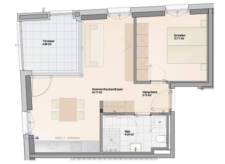 Wohnung zum Kauf - Erstbezug provisionsfrei 359.000 € 2 Zimmer 46,8 m² EG Haferweg Dornbirn 6850