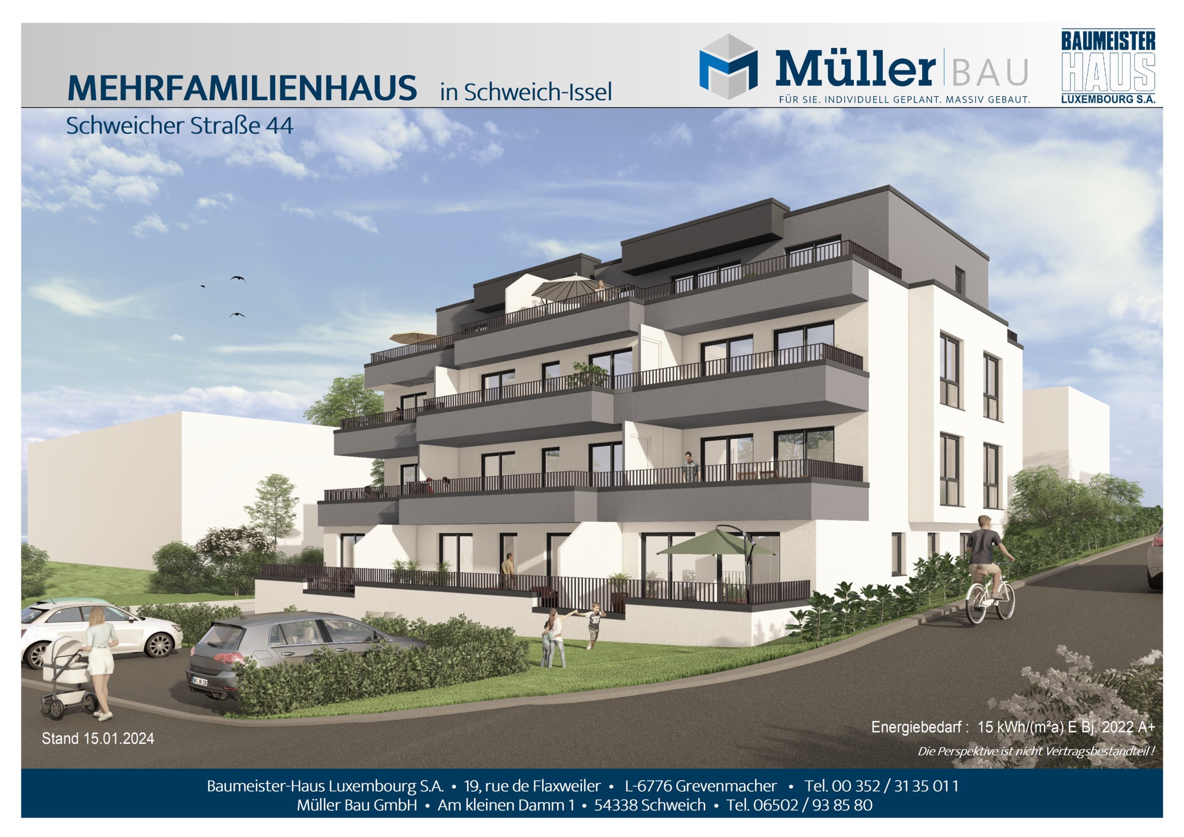 Wohnung zur Miete 1.356 € 4 Zimmer 105 m²<br/>Wohnfläche 1.<br/>Geschoss Schweicher Str. 44 Issel Schweich 54338