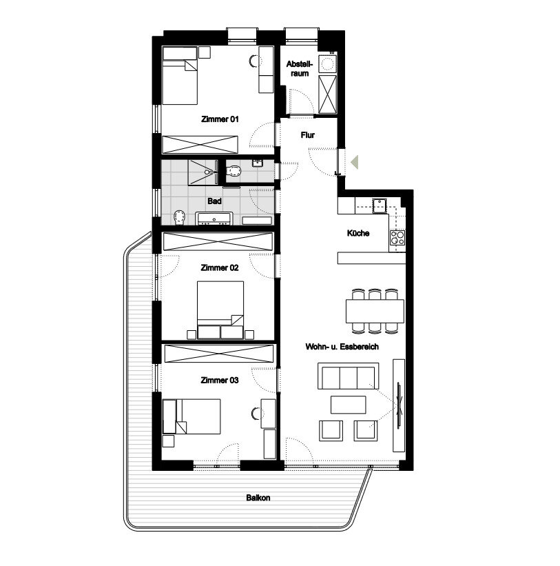 Wohnung zum Kauf provisionsfrei 598.734 € 4 Zimmer 114,7 m²<br/>Wohnfläche Altstadt Brandenburg an der Havel 14770