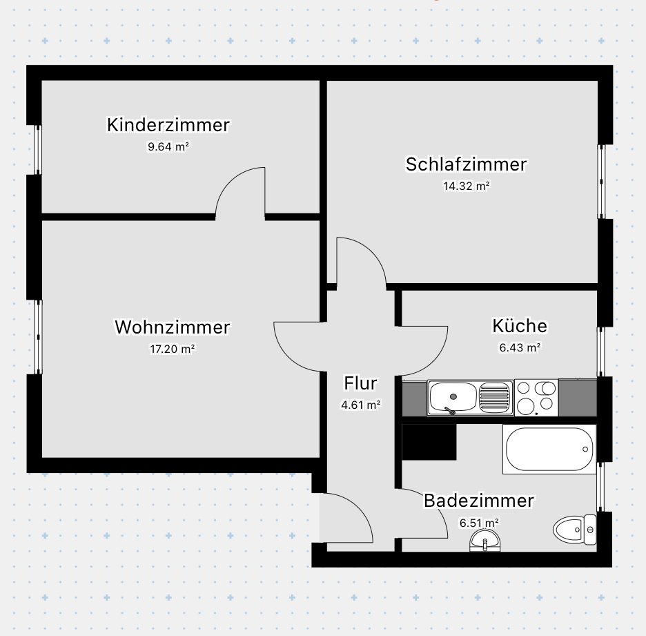 Wohnung zur Miete 411 € 3 Zimmer 58,7 m²<br/>Wohnfläche 1.<br/>Geschoss ab sofort<br/>Verfügbarkeit Paulstraße Lübtheen Lübtheen 19249