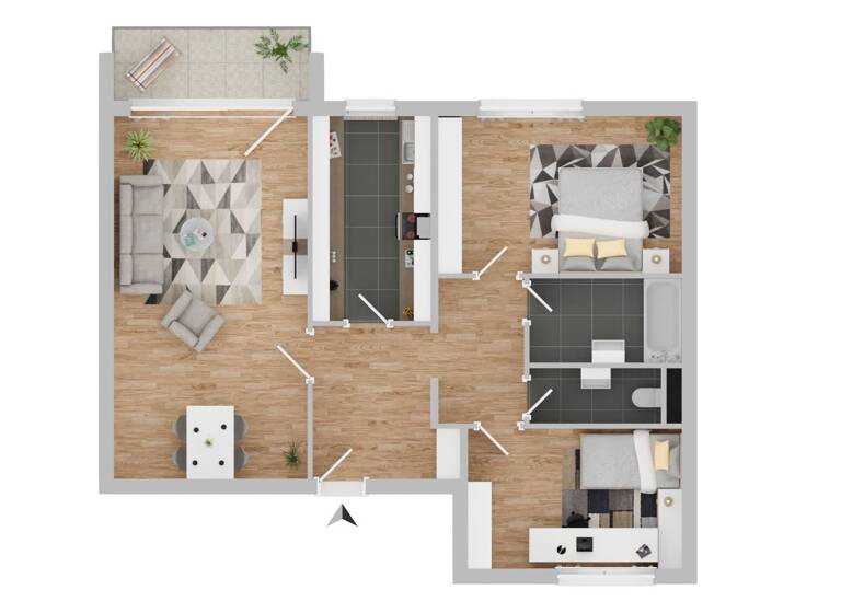 Wohnung zum Kauf 255.000 € 3 Zimmer 81,8 m²<br/>Wohnfläche 2.<br/>Geschoss Klingenstein Blaustein 89134
