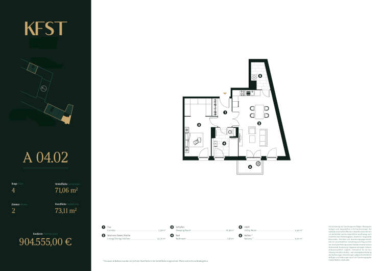 Wohnung zum Kauf 768.872 € 2 Zimmer 71,1 m²<br/>Wohnfläche 4.<br/>Geschoss Tiergarten Berlin 10785