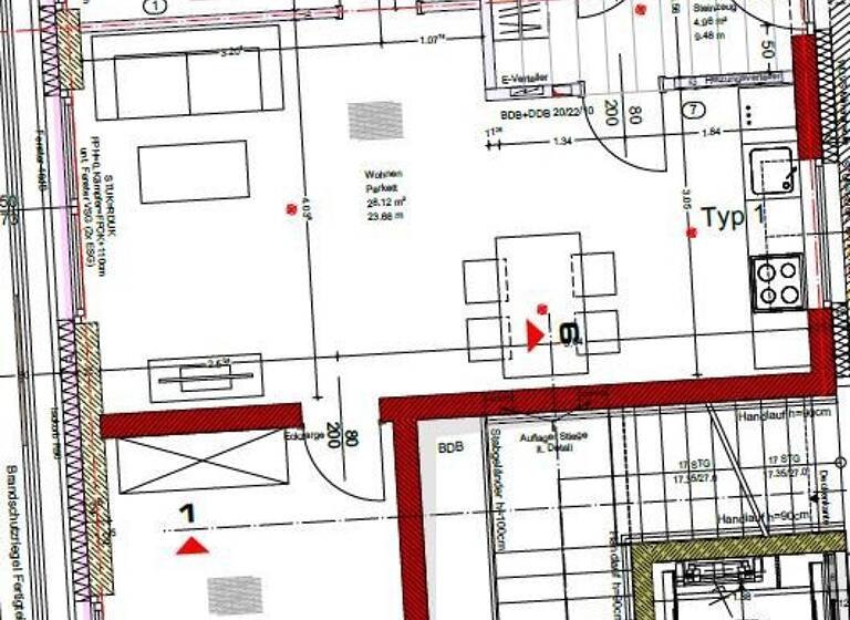 Wohnung zur Miete 670 € 3 Zimmer 3. Geschoss Gries Graz 8020