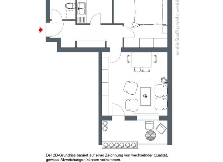 Wohnung zur Miete 510 € 2 Zimmer 59,7 m² 1. Geschoss frei ab sofort Korbacher Straße 5 Niederzwehren Kassel 34134