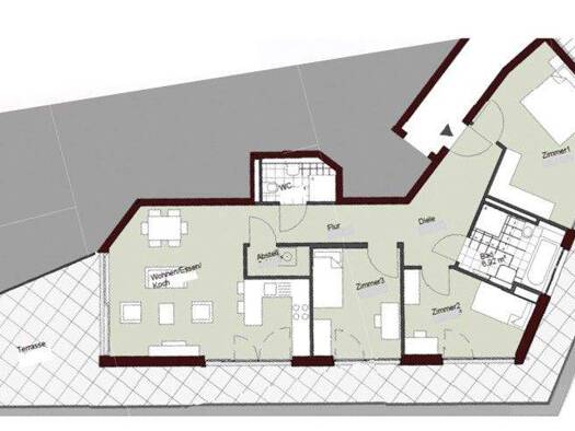 Wohnung zur Miete 1.892 € 4 Zimmer 116,8 m² 4. Geschoss frei ab 01.02.2026 Reutlinger Straße 74 Metzingen 72555