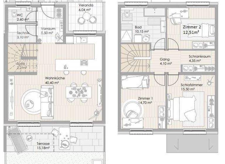 Reihenmittelhaus zum Kauf - Erstbezug 390.000 € 4 Zimmer 114,8 m² 173,9 m² Grundstück Teichgasse Götzendorf an der Leitha 2434