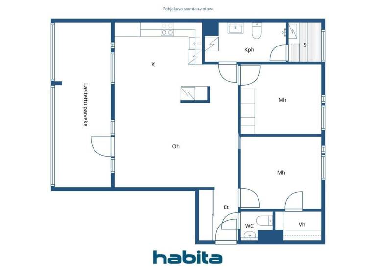 Wohnung zum Kauf 278.000 € 3 Zimmer 73 m² 3. Geschoss Taimistontie 9 Helsinki 00380