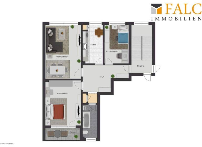 Wohnung zum Kauf provisionsfrei 234.900 € 3 Zimmer 74,2 m² 3. Geschoss Holthausen Düsseldorf 40589