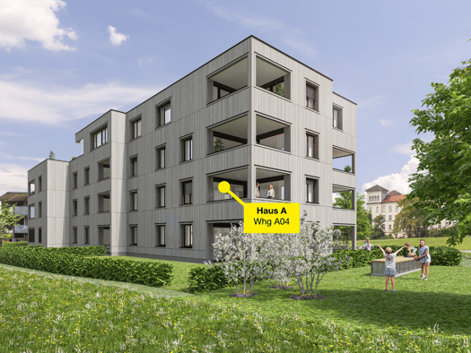 Wohnung zum Kauf - Erstbezug 544.000 € 3 Zimmer 72,4 m² 1. Geschoss Pappelweg Lochau 6911