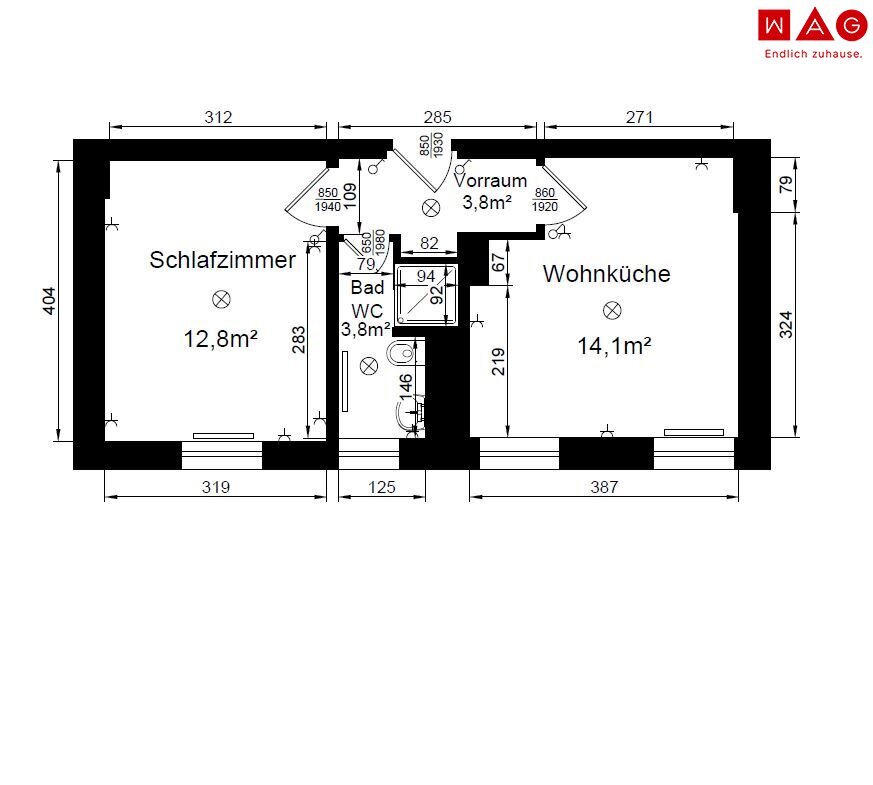 Wohnung zur Miete 186,57 € 1,5 Zimmer 35,5 m²<br/>Wohnfläche EG<br/>Geschoss ab sofort<br/>Verfügbarkeit Gruberstraße Hinterberg Steyr 4400