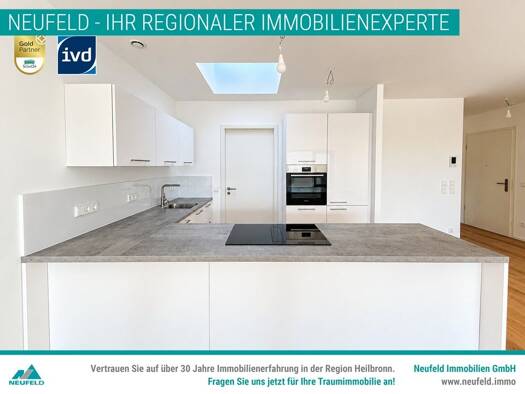 Wohnung zur Miete 1.818 € 2 Zimmer 101,3 m² 4. Geschoss Wartbergstraße 8 Heilbronn Heilbronn 74072