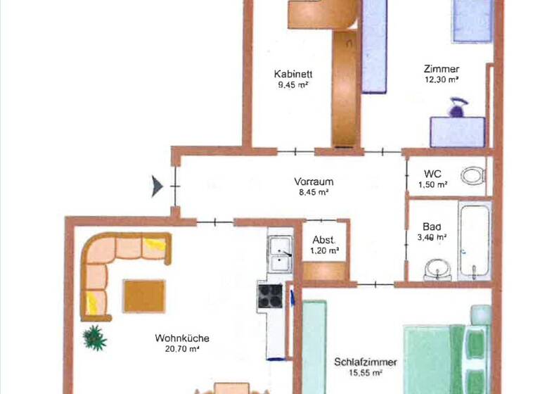 Wohnung zum Kauf 329.000 € 4 Zimmer 75,1 m² 3. Geschoss Bischofshofen 5500