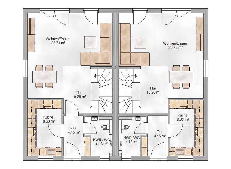 Doppelhaushälfte zum Kauf provisionsfrei 609.000 € 5 Zimmer 126 m² 287 m² Grundstück Memmelsdorf 96117