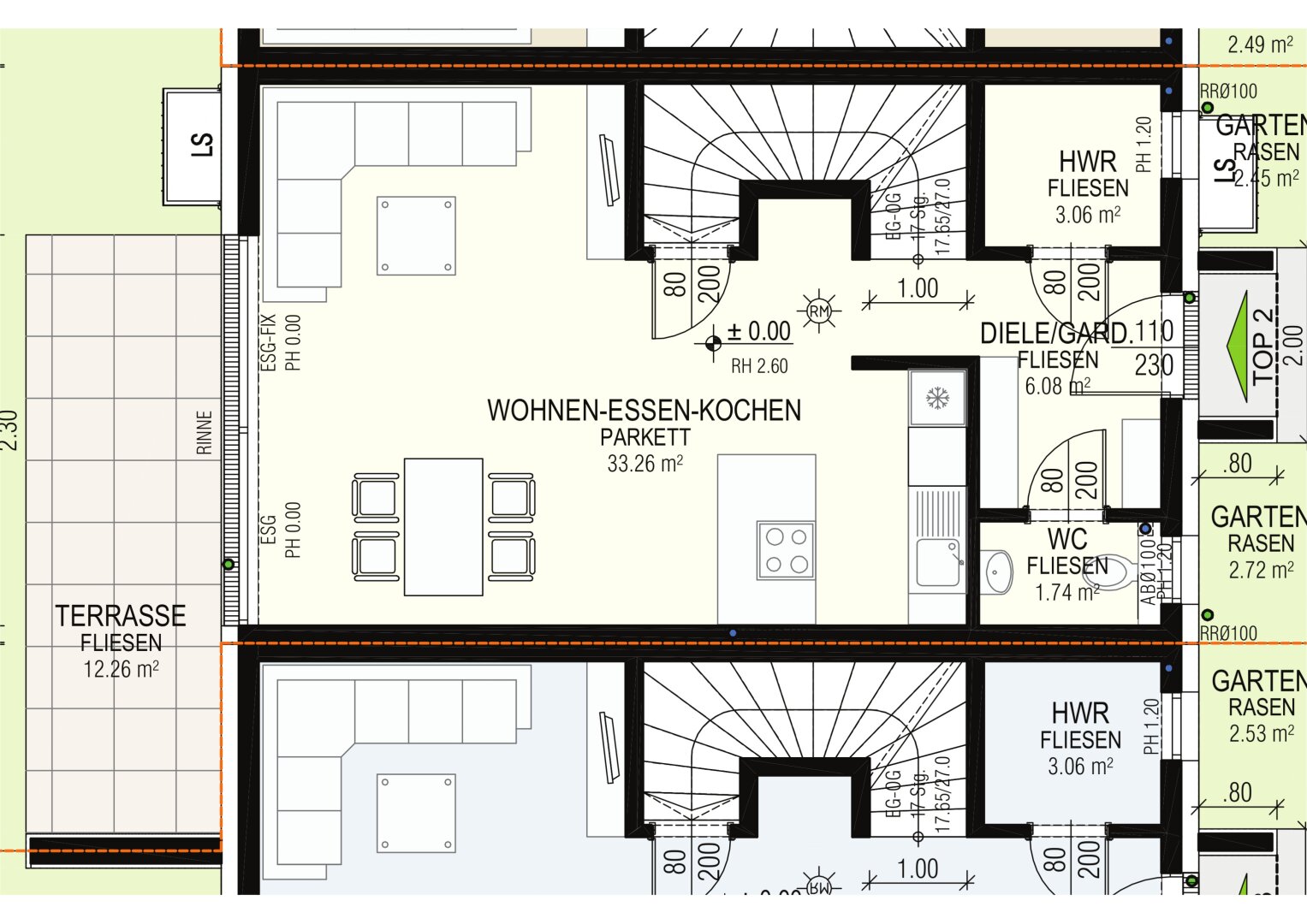 Reihenmittelhaus zum Kauf 379.000 € 4 Zimmer 88 m²<br/>Wohnfläche Mautweg 6 Asten 4481