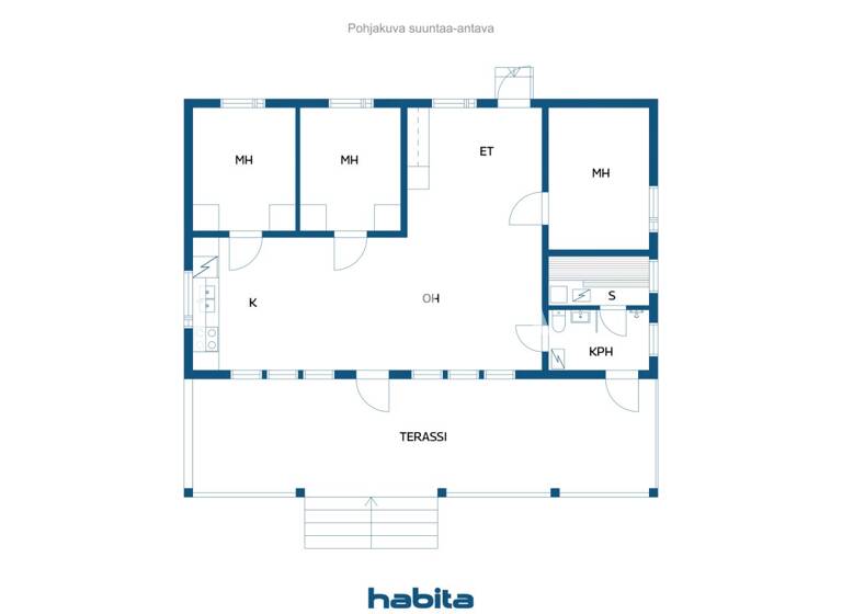 Villa zum Kauf 99.000 € 4 Zimmer 76 m² 2.800 m² Grundstück Piranniementie 260 Rääkkylä 82290