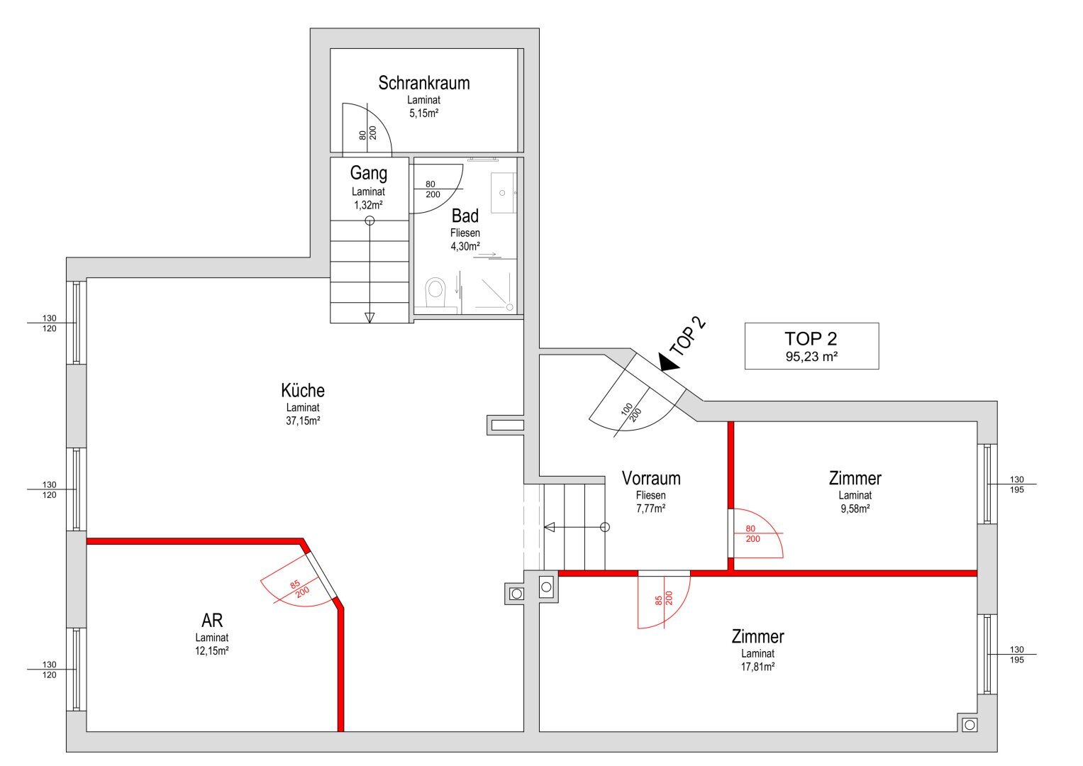 Wohnung zum Kauf 249.000 € 4 Zimmer EG<br/>Geschoss Wien 1140