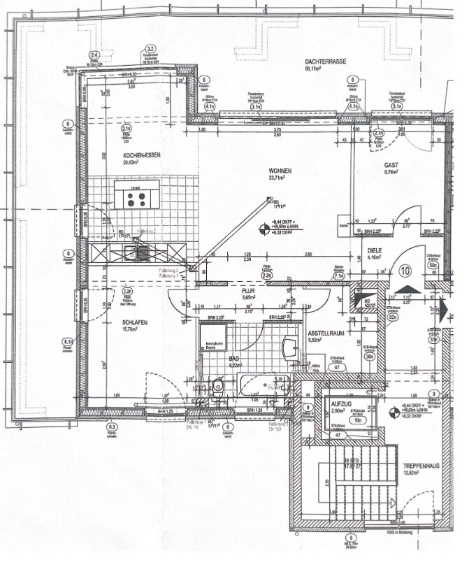 Penthouse zur Miete 1.500 € 3 Zimmer 120 m²<br/>Wohnfläche Werdervorstadt Schwerin 19055