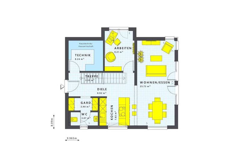 Einfamilienhaus zum Kauf provisionsfrei 724.404 € 4 Zimmer 130 m² 370 m² Grundstück Sprendlingen Dreieich 63303