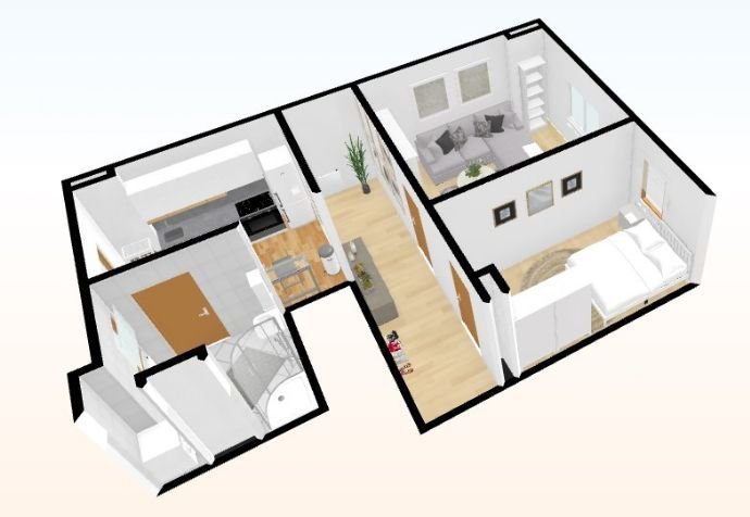 Wohnung zur Miete 285 € 2 Zimmer 55,2 m²<br/>Wohnfläche 4.<br/>Geschoss ab sofort<br/>Verfügbarkeit Leipziger Straße 10 Döbeln Döbeln 04720