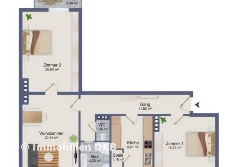 Wohnung zum Kauf 109.900 € 3 Zimmer 84 m² Bahnhofstraße 12 Hartberg 8230