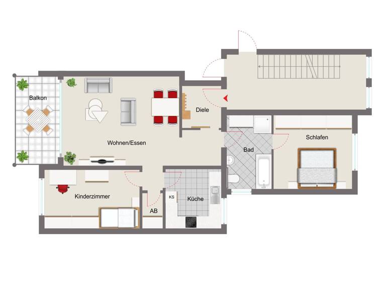 Wohnung zum Kauf 270.000 € 3 Zimmer 83 m²<br/>Wohnfläche Marktheidenfeld Marktheidenfeld 97828