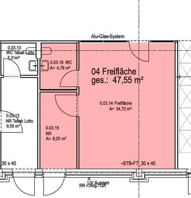 Laden zur Miete provisionsfrei 3 Zimmer 47,6 m² Verkaufsfläche Am Redder 2 Bargteheide 22941