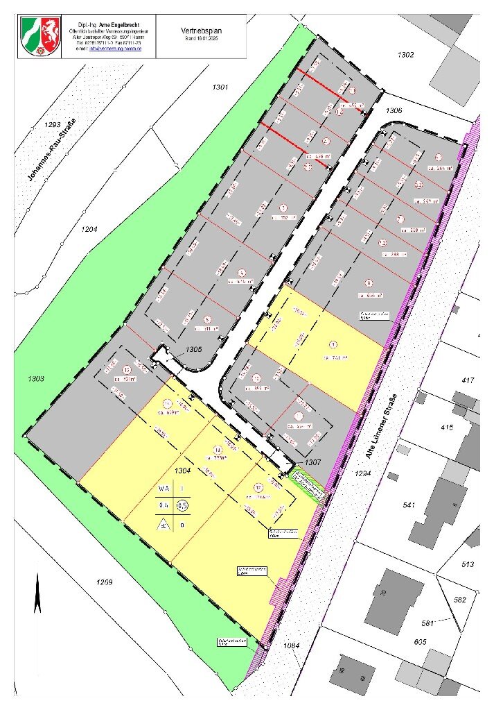 Grundstück zum Kauf provisionsfrei 365.240 € 1.264 m²<br/>Grundstück Statistischer Bezirk 52 Hamm 59077