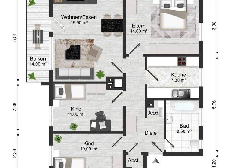 Wohnung zum Kauf 185.000 € 4 Zimmer 83,5 m² Bad Windsheim 91438