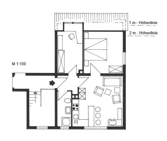 Wohnung zur Miete 345 € 2 Zimmer 46,7 m²<br/>Wohnfläche 1.<br/>Geschoss ab sofort<br/>Verfügbarkeit Finkenweg 6 Melsungen Melsungen 34212