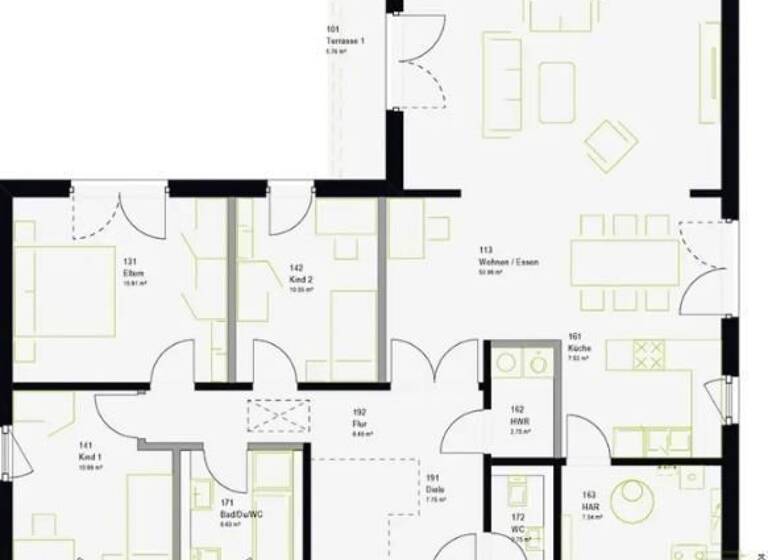 Bungalow zum Kauf provisionsfrei 247.999 € 4 Zimmer 136 m²<br/>Wohnfläche 793 m²<br/>Grundstück Döbern 03159