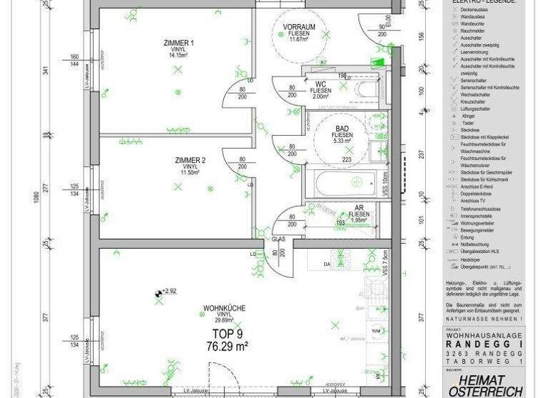 Wohnung zur Miete 828 € 3 Zimmer 76,3 m² frei ab 01.03.2026 Taborweg 1 Randegg 3263