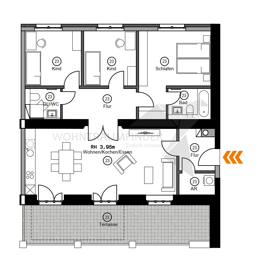 Wohnung zur Miete 1.245 € 4 Zimmer 108,3 m²<br/>Wohnfläche 1.<br/>Geschoss Pelzmühlenstraße 26 Rabenstein 942 Chemnitz 09117