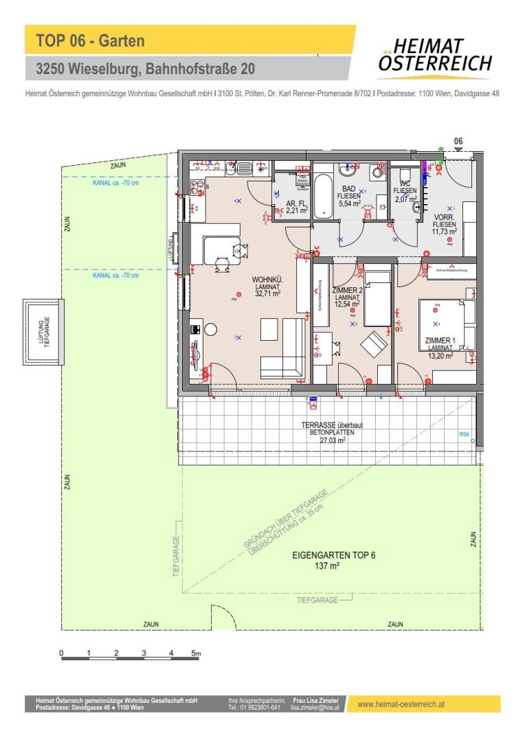 Wohnung zur Miete 900 € 3 Zimmer 80 m²<br/>Wohnfläche EG<br/>Geschoss Bahnhofstraße Wieselburg 3250