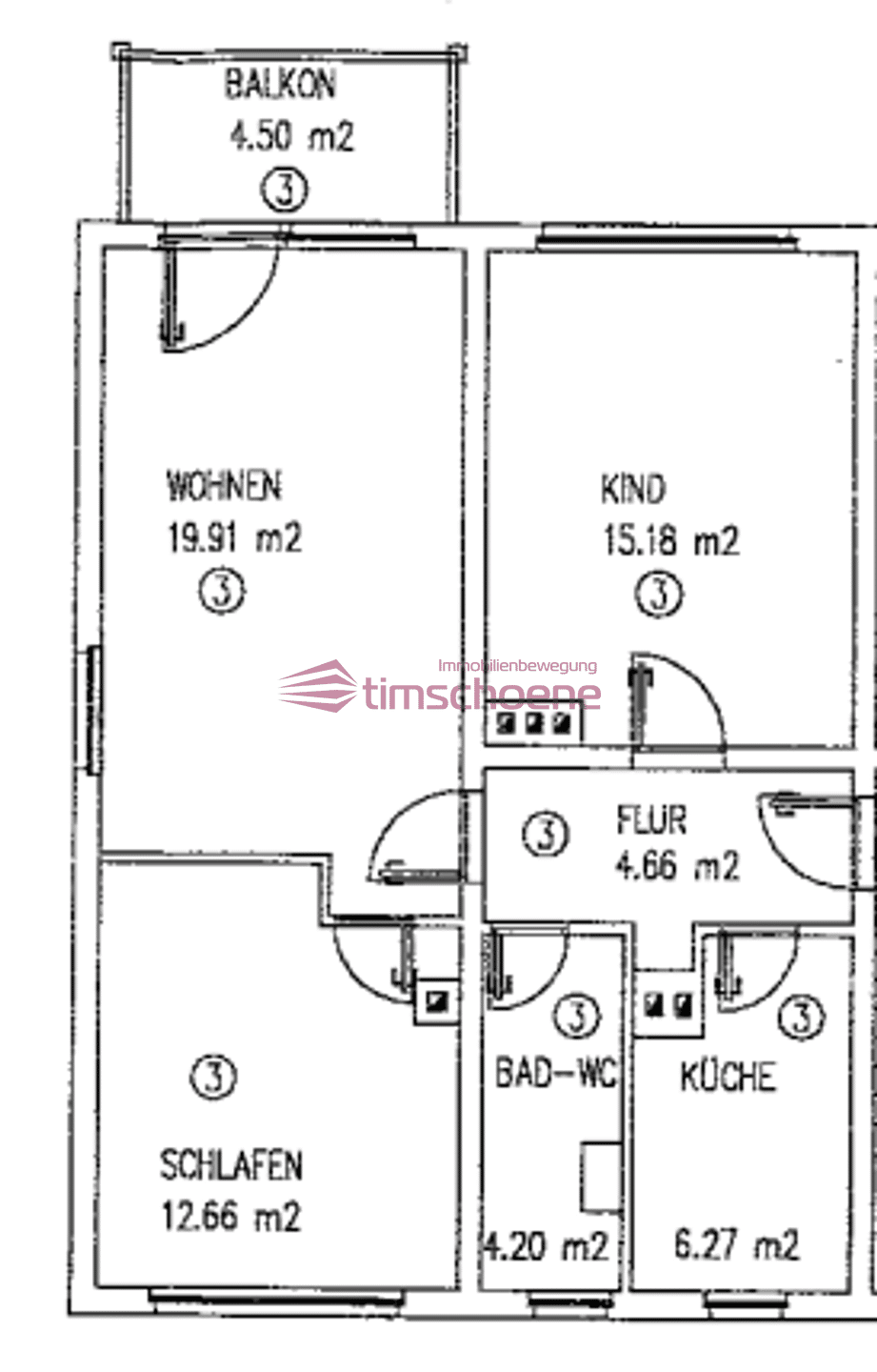 Immobilie zum Kauf als Kapitalanlage geeignet 99.800 € 3 Zimmer 65,1 m²<br/>Fläche Hohenwinden Erfurt 99087