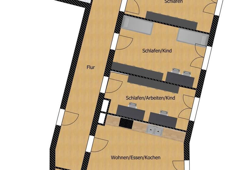 Wohnung zur Miete 1.300 € 4 Zimmer 108 m²<br/>Wohnfläche 1.<br/>Geschoss ab sofort<br/>Verfügbarkeit Amberger Str. 34 Schweinau Nürnberg 90441