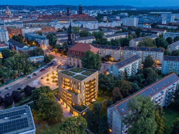 Wohnung zum Kauf - Erstbezug provisionsfrei 703.900 € 4 Zimmer 97 m² Geschoss 4/7 frei ab 31.12.2028 Wilsdruffer Vorstadt/Seevorstadt-West Dresden 01067