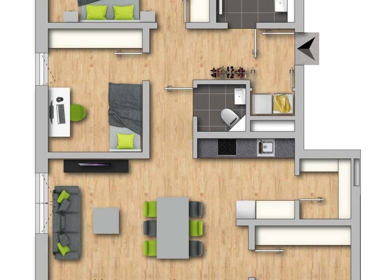 Wohnung zum Kauf 668.000 € 4 Zimmer 96,8 m²<br/>Wohnfläche Altenfurt Nürnberg 90475