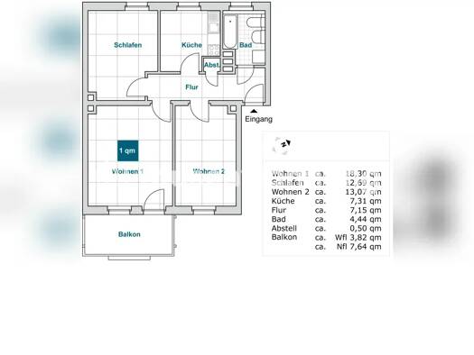Wohnung zur Miete Tauschwohnung 551 € 3 Zimmer 68 m² 2. Geschoss Südvorstadt-Ost Ortsamtsbereich Plauen 01069